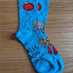 2025 McDonald’s Grinch Socks Christmas Adult Happy Meal Deal Blue Socks New